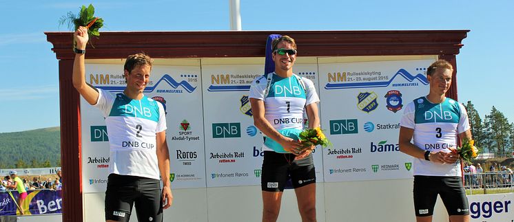 NM rulleskiskyting 2015 sprint pallen menn