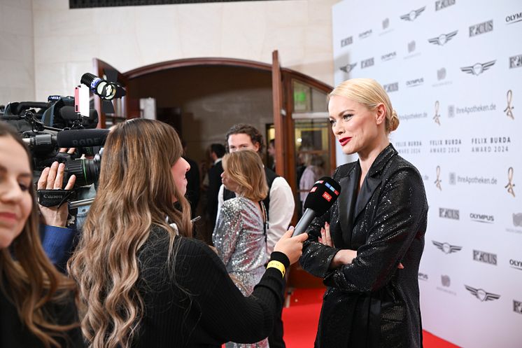 Franziska Knuppe beim Felix Burda Award 2024