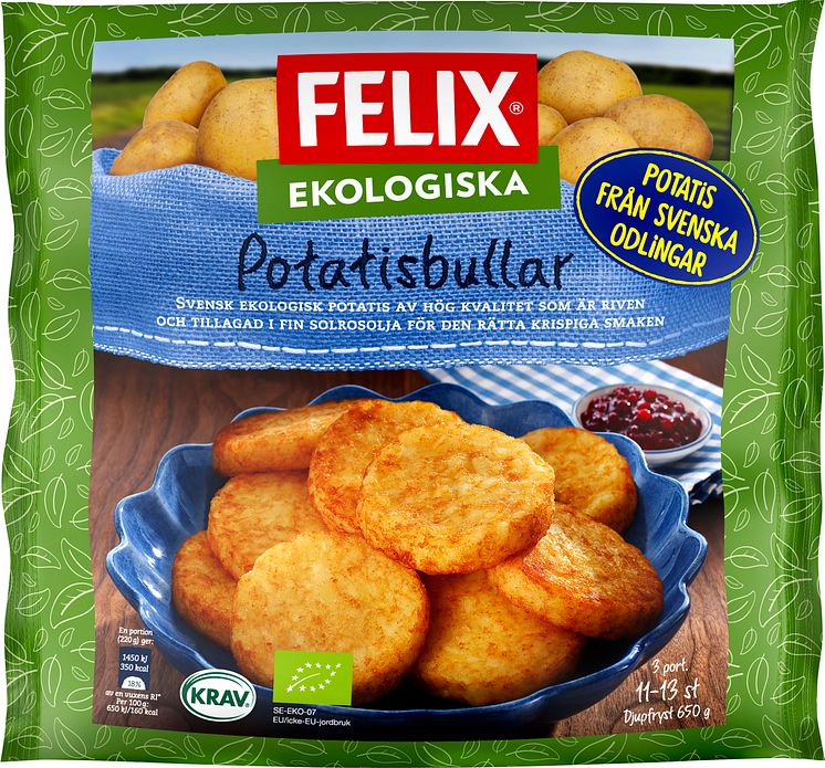 Felix ekologiska potatisbullar