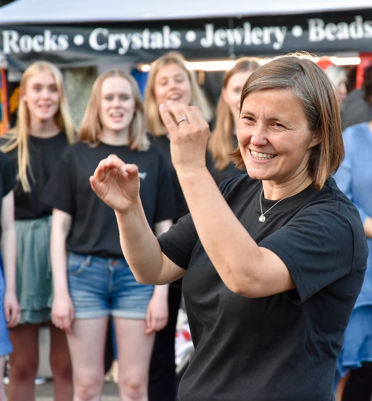 Anne Karin Sundal-Ask, dirigent for Det Norske Jentekor, er Årets utøver 2019