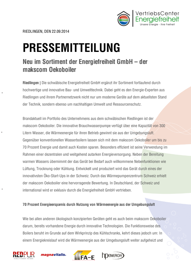 Warmwasser Wärmepumpe mit bis zu 70% Energieersparnis