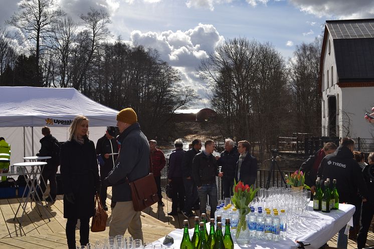 Utsikt kvarndammen vid Ulva kvarn