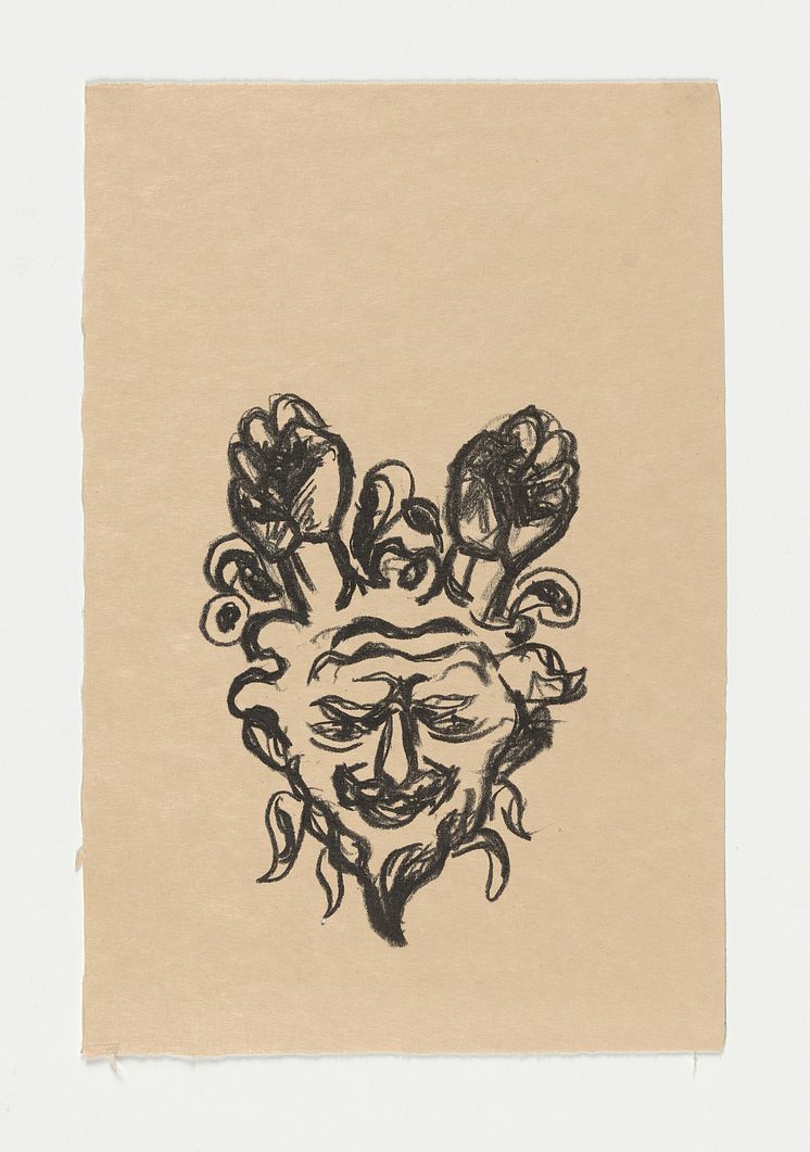 Edvard Munch: Satyrhode / Satyr's Head (1908-1909)