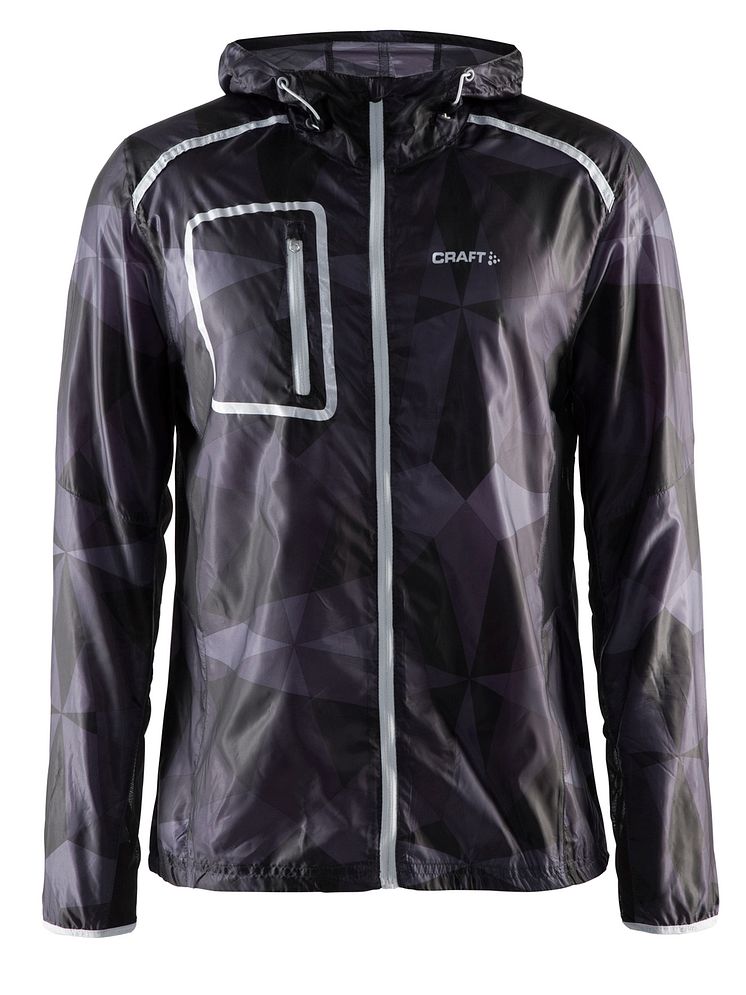 Focus hood jacket (herr) i färgen geo black