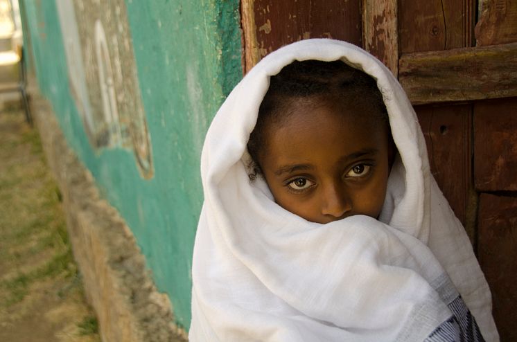 Flicka Etiopien