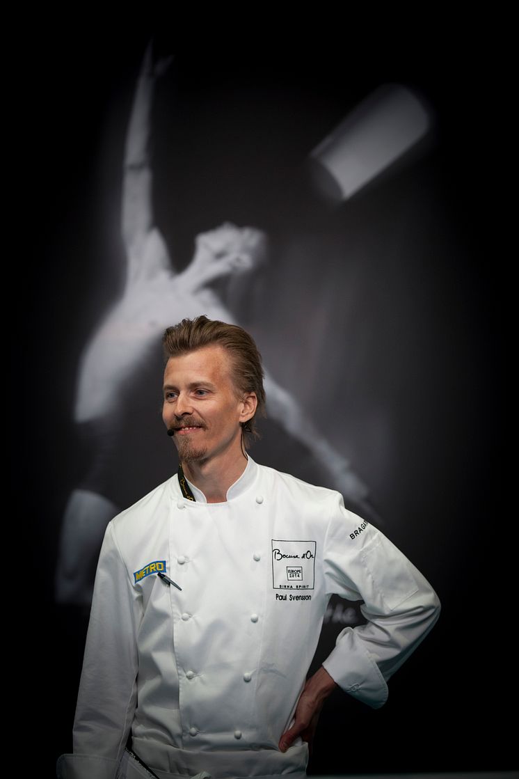 Paul Svensson, presenatör under Bocuse d'Or Europe 2014