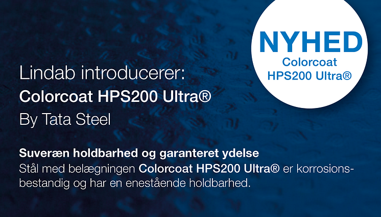 Lindab introducerer Colorcoat HPS200 Ultra®