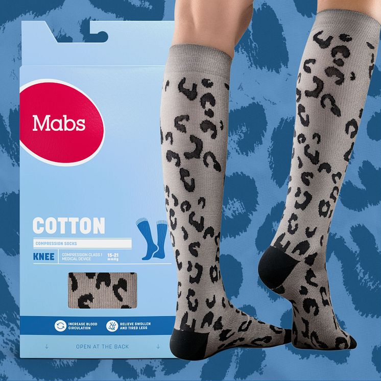 Mabs Cotton Knee Leopard