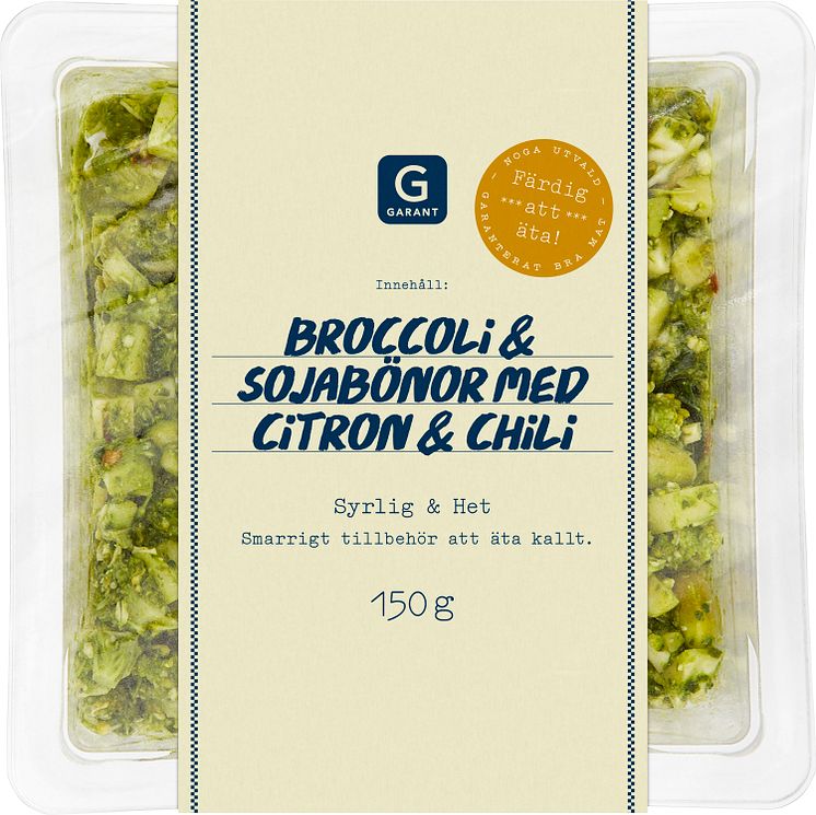 Garant broccoli sojabönor med citron och chili 150 g