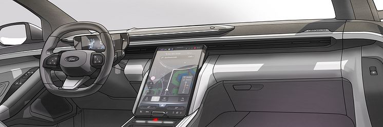 2023_FORD_NewElectricExplorer_SketchesInterior_2