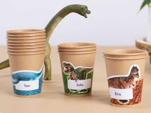 birthday party_Dinosaurs_drink banners