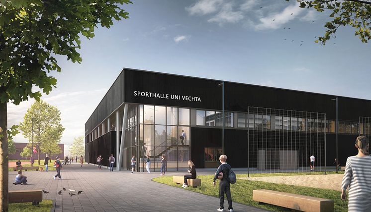 Entwürfe für die neue Sporthalle an der Universität Vechta