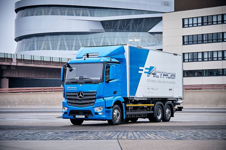 Mercedes-Benz eldrivna lastbil – eActros