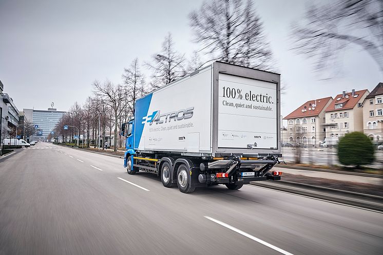 Mercedes-Benz eldrivna lastbil – eActros