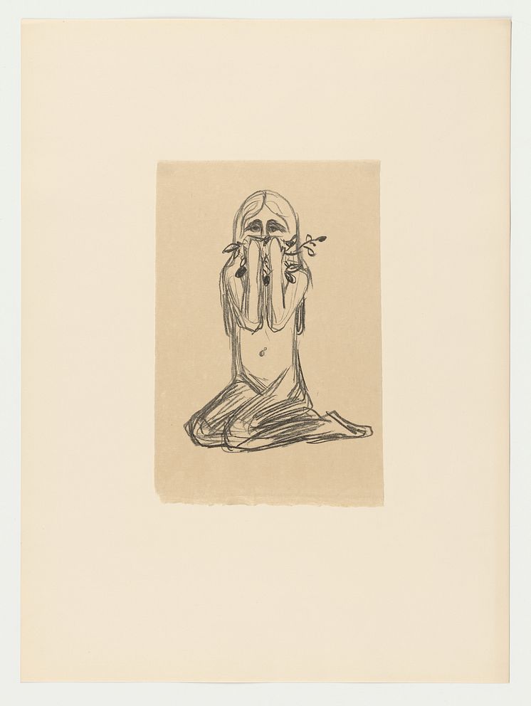 Edvard Munch: Omega og blomsten / Omega and the Flower (1908-1909)
