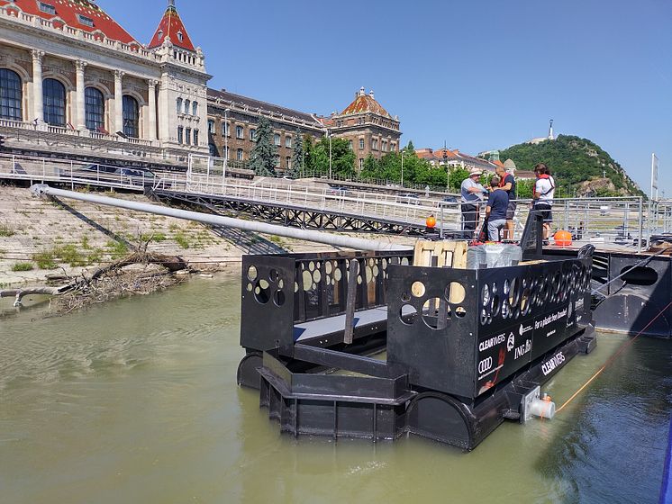 Plastik i Donau-floden indsamles og genanvendes
