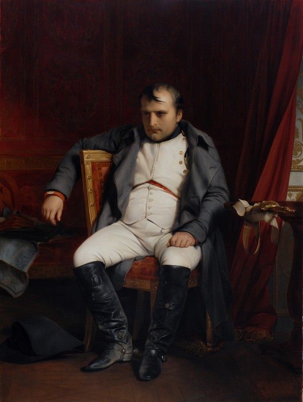 Paul Delaroche, Napoleon I. in Fontainebleau am 31. März 1814 nach Empfang der Nachricht vom Einzug der Verbündeten in Paris, 1845