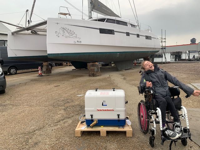 Web image - Fischer Panda UK - Fischer Panda UK has donated a Panda PMS 9000 ND generator to Natasha Lambert for her Atlantic crossing on 'Blown Away'