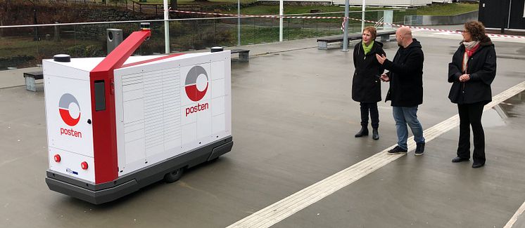 Posten tester selvkjørende postkasse