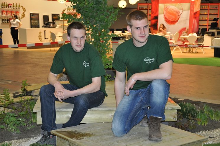 Vinnare Nordiska mästerskapen i trädgårdsanläggning.