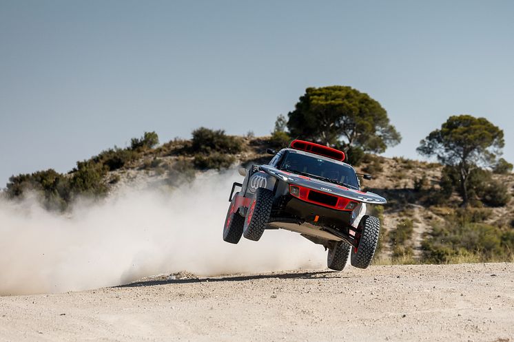 Test af Audi RS Q e-tron E2 i Zaragoza (juli 2022)