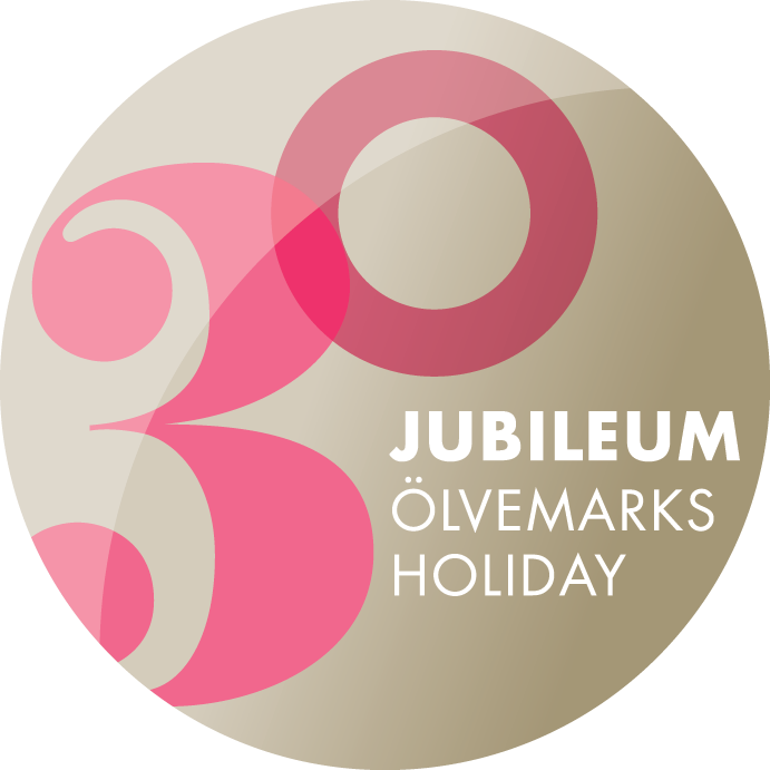 Jubileumslogotype Ölvemarks Holiday 30 år