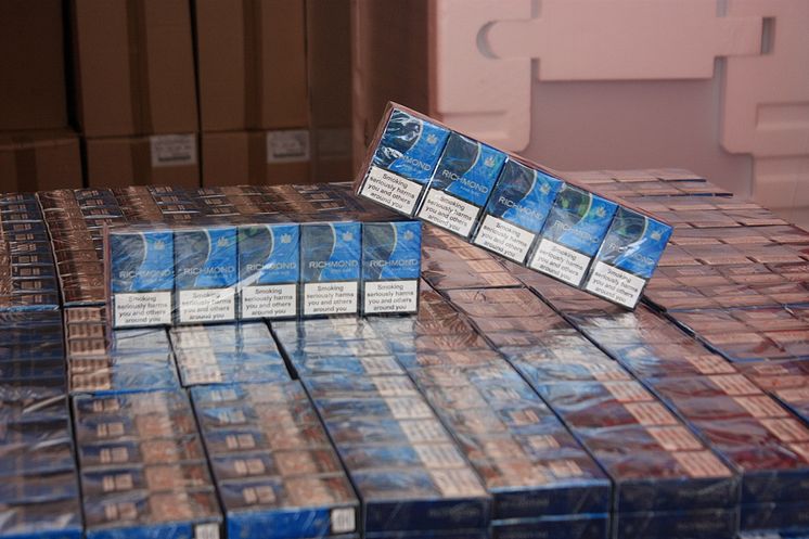 Cigarettes found in lorry trailer