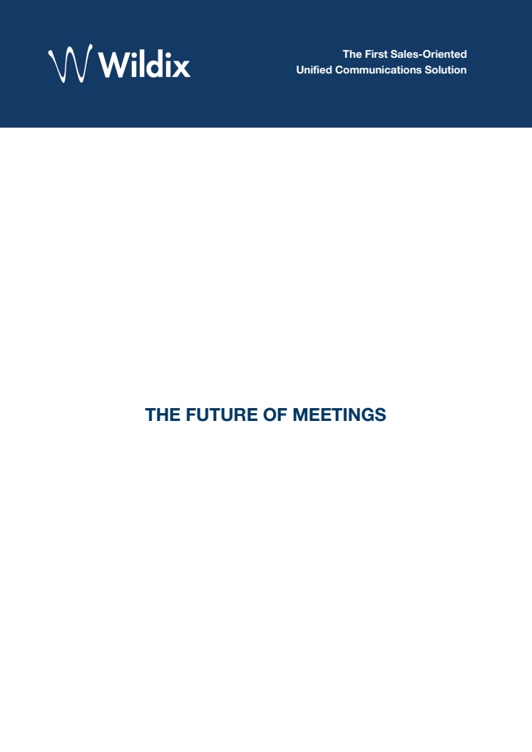 White Paper - The Future of Meetings