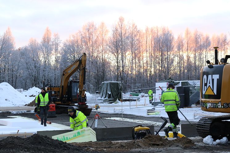 Arbetet i full gång