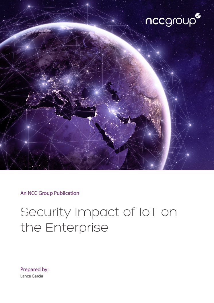NCC Group Security impact of IOT on the enterprise whitepaper