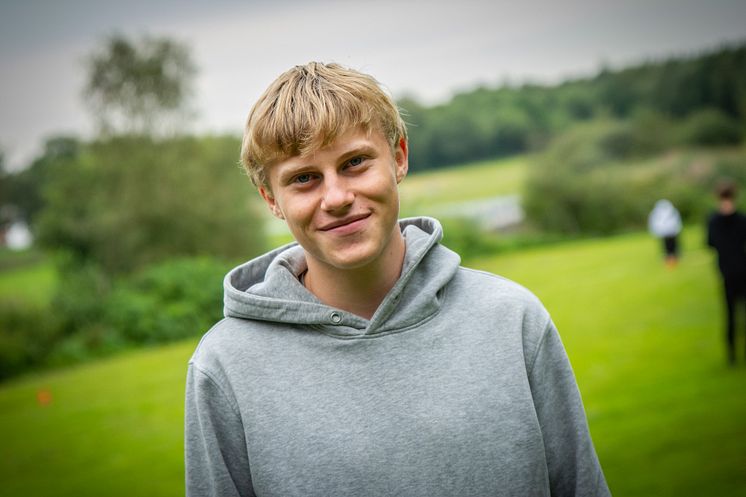 Thomas Kirkeby Junge er flyttet fra Billund til Hobro, for at spille fodbold og læse på Handelsgymnasiet