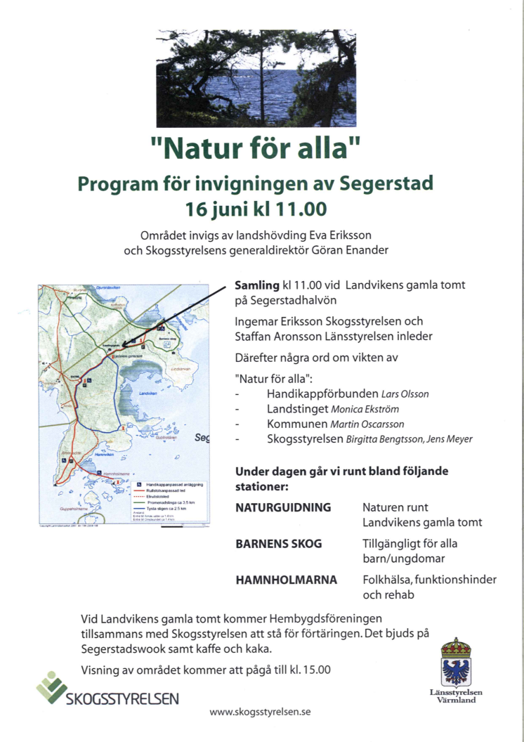 Invigning av Segerstads naturreservat ”Natur för alla”