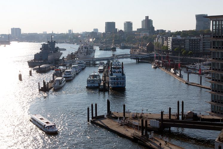 Hamburg Udsigt fra Plaza-Elbphilharmonie