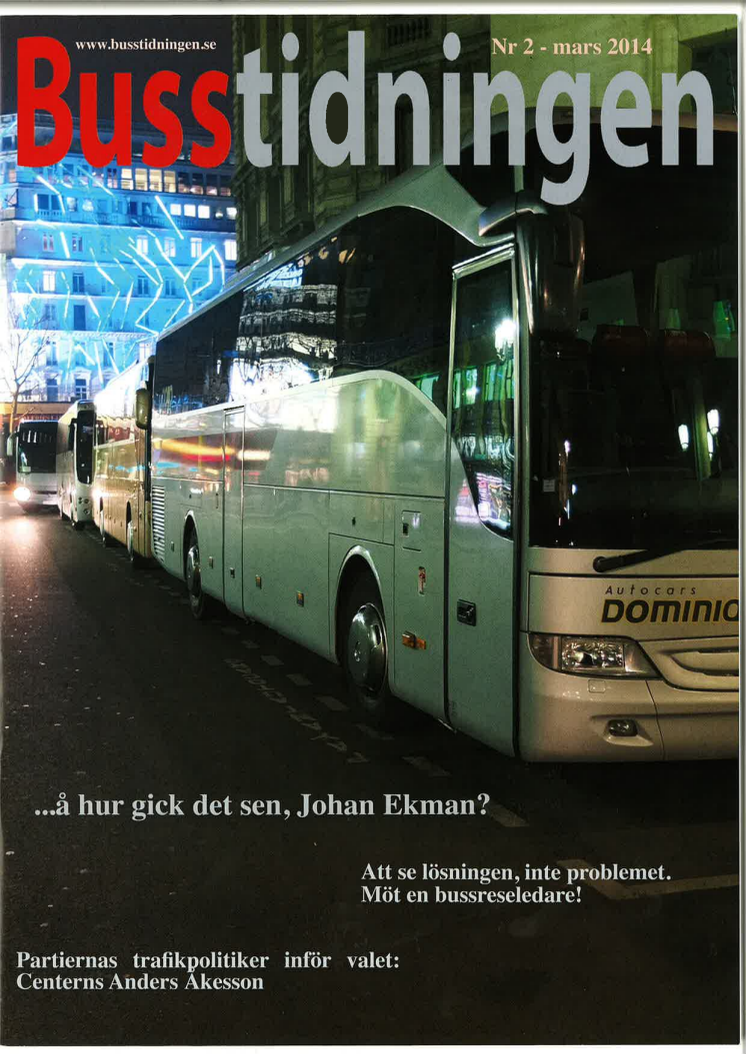 Johan Ekman i Busstidningen