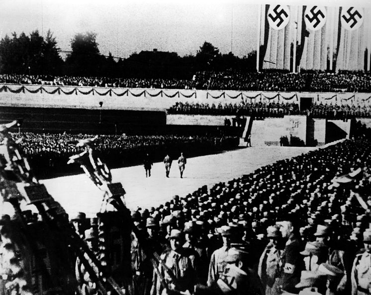 Bild ur filmen: Viljans triumf av Leni Riefenstahl, Tyskland 1934. Foto: Everett Collection/TT 