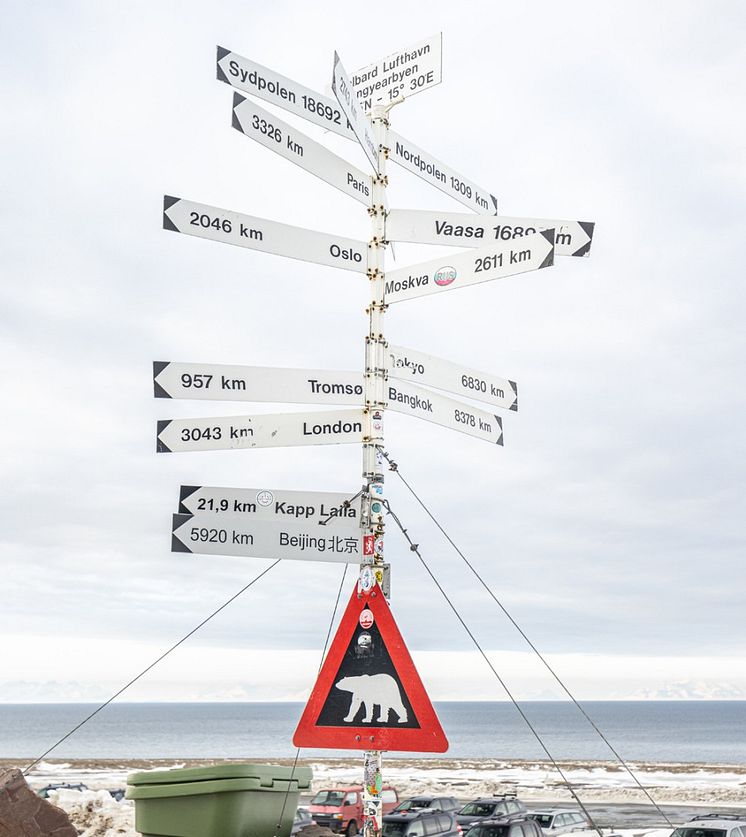 Helelektrisk post på Svalbard