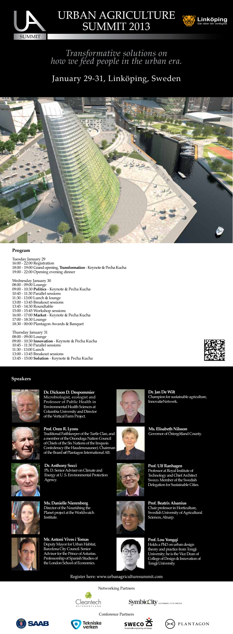 Invitation to The Urban Agriculture Summit 2013 in Linköping