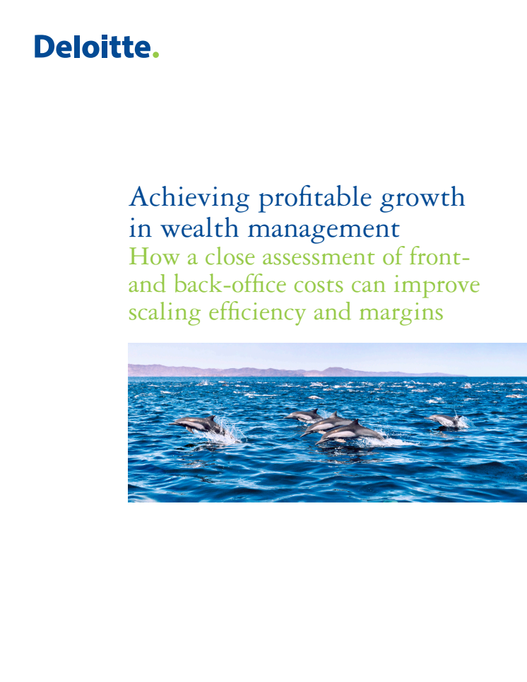 Achieving Profitable Growth in Wealth Management