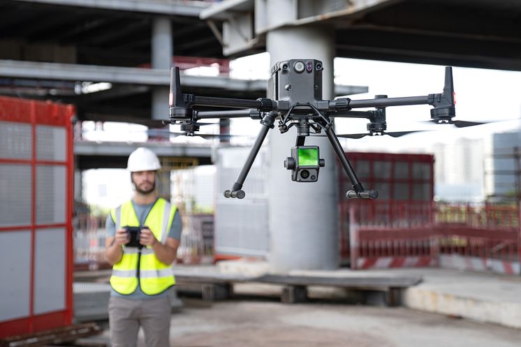 DJI Zenmuse L1 on M300 RTK Construction Site