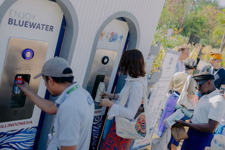 Bluewater game-changing refill stations serve purified water free of all known contaminants while also ending the need for single-use plastic bottles (Credit: Giovani Septian, Givanka Photoworks)