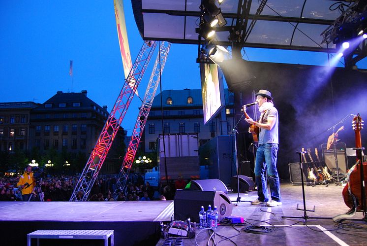Jason Mraz live på RIX FM Festival 2008