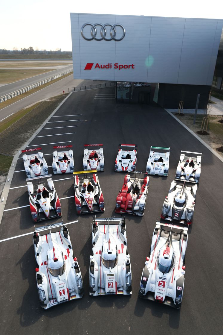 Le Mans winning Audi prototypes (2000-2014)