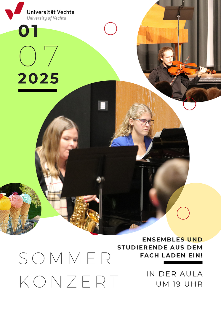 Öffentliches Sommerkonzert des Fachs Musik an der Universität Vechta