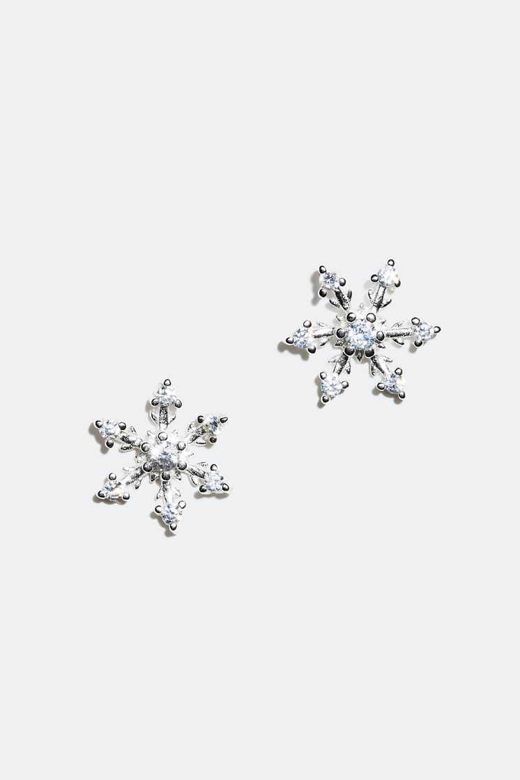 Earrings Snow Flakes Sterling silver