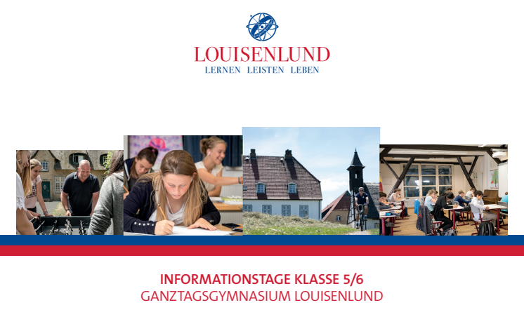 Einladungskarte Informationstage Klasse 5/6 Ganztagsgymnasium Louisenlund