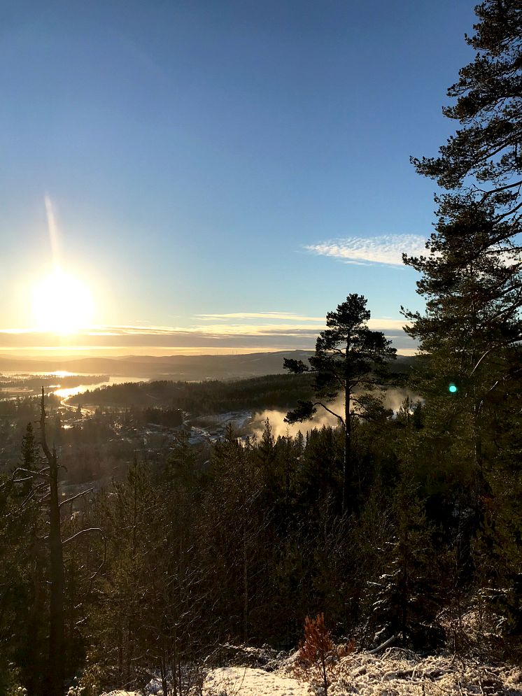 Upplevelsebadet kommer erbjuda vackra vyer över Hälsingelandskapet.