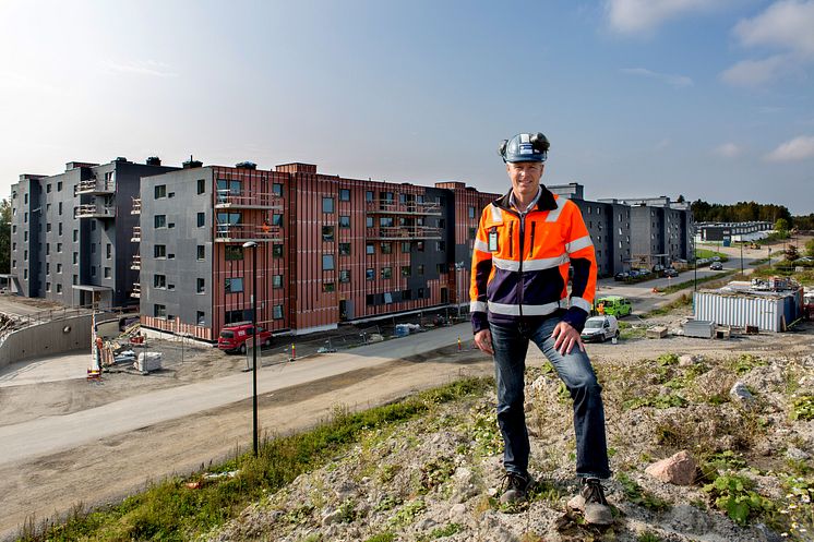 Supafil Frame från Knauf Insulation har använts i hela Finstad Park och Espen Rudshaug är, trots en viss tveksamhet först, mycket nöjd med lösull som isoleringsmetod.