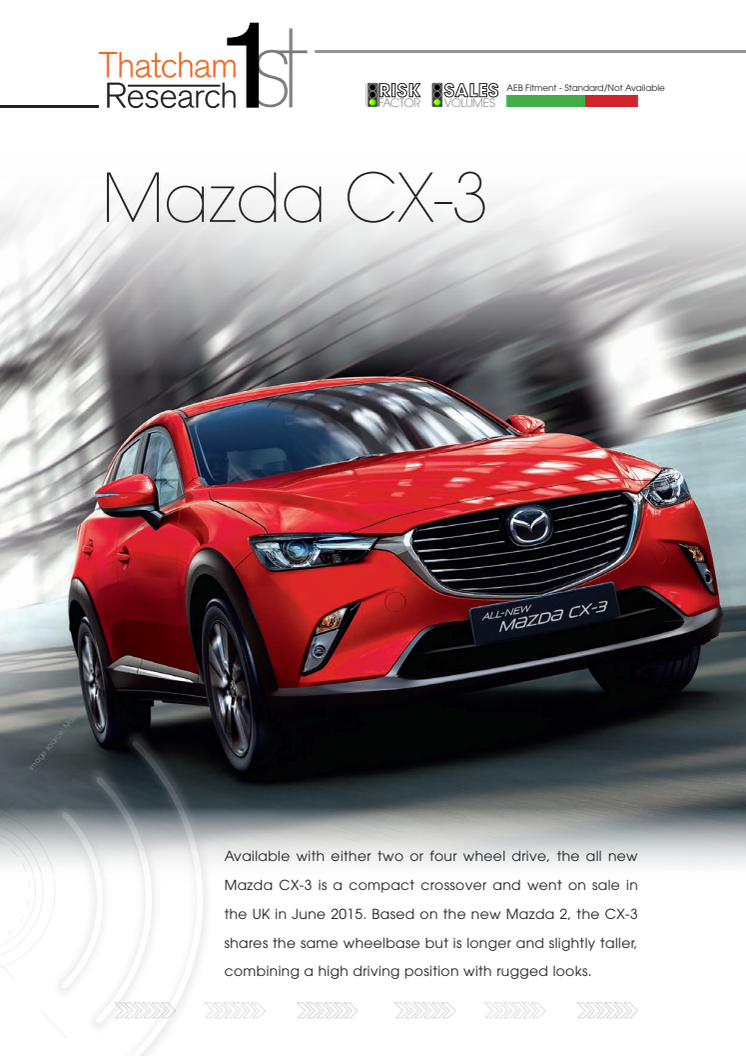 Thatcham 1st : Mazda CX-3