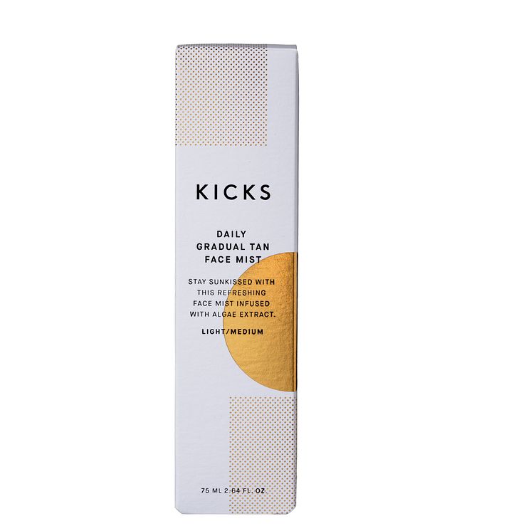 KICKS Beauty Gradual Tan Facial Mist LightMedium closed