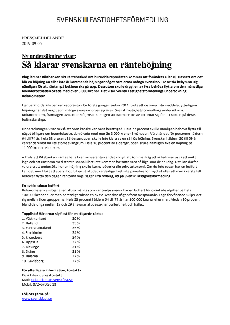 Ny undersökning visar: Så klarar svenskarna en räntehöjning 